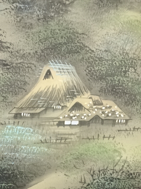 掛け軸 小倉理山 水墨山水 絹本 希少 軸装 茶道具 掛軸 共箱 です。 掛け軸 荒川勝英 水墨山水 絹本 希少 軸装 茶道具 掛軸 美品 共箱 二